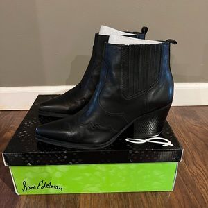 Sam Edelman Winona Bootie Black Leather